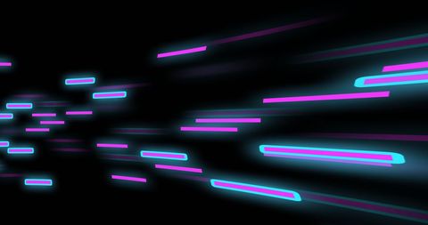 Glowing Blue and Purple Light Trails on Black Background - Download Free Stock Images Pikwizard.com