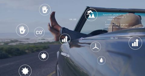 Sustainable Technology: Relaxation by a Coastal Drive