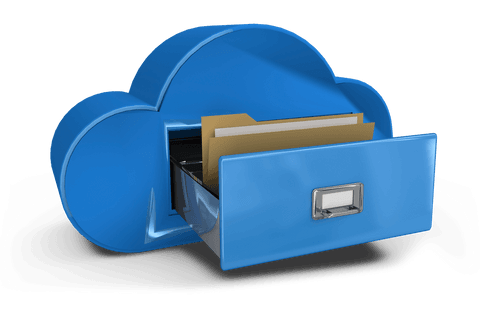 transparent blue cloud with file drawer illustration - Download Free Stock Videos Pikwizard.com