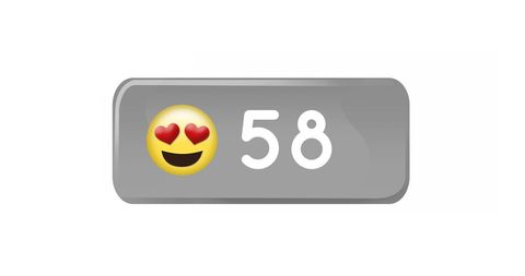 Heart Emoji Social Media Like Counter Icon - Download Free Stock Images Pikwizard.com