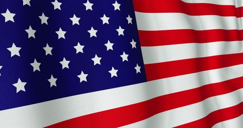 Vibrant digital rendering of the waving American flag, emphasizing patriotic spirit and national pride.