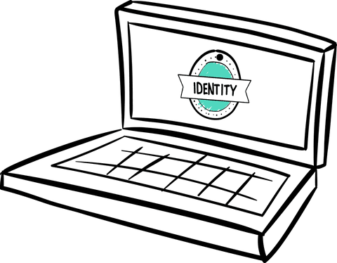 laptop icon displaying identity concept on transparent background - Download Free Stock Videos Pikwizard.com