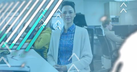 Diverse workplace environment with professional teams collaborating