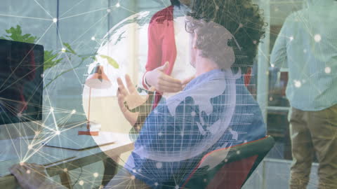 Innovative Global Business Data Engagement Concept