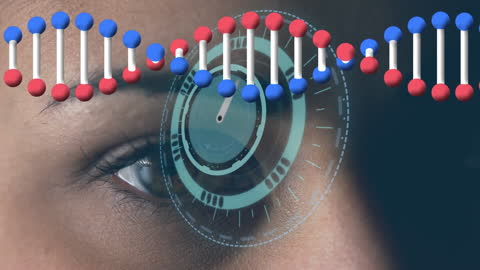 Digital Interface and DNA Sequence Interacting with Human Eye