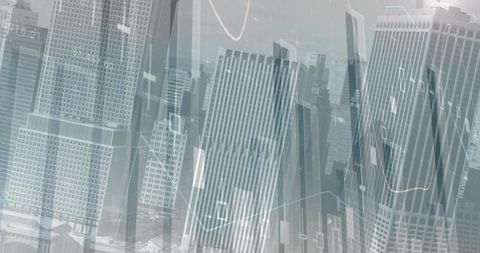 Business Data Technology with Abstract Urban Skyscrapers - Download Free Stock Images Pikwizard.com