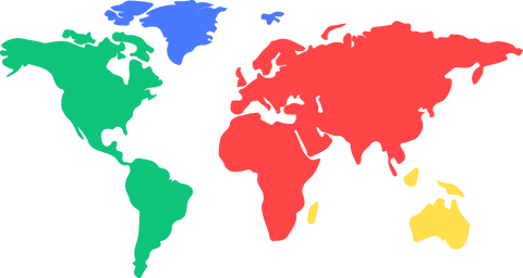 transparent vector world map with bold colors for global concept - Download Free Stock Videos Pikwizard.com