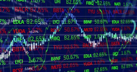 Dynamic Financial Stock Market Display with Analytical Data - Download Free Stock Images Pikwizard.com