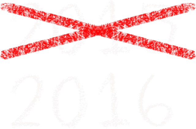 2016 Text with Crossed Out 2015 Handdrawn Transparent Background - Download Free Stock Videos Pikwizard.com