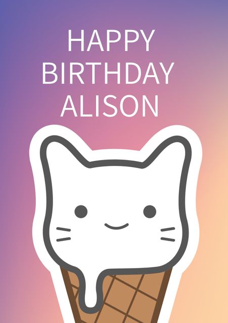 Great for creating fun and engaging greeting cards for birthdays, especially for children or cat lovers. Ideal for use in social media posts, printed greeting cards, and digital messaging to add a touch of charm and playfulness to any birthday wish.