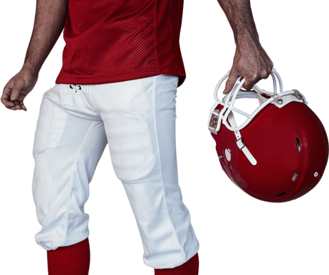 Transparent Helmet Holding Rugby Player in Red Uniform Close-Up - Download Free Stock Videos Pikwizard.com