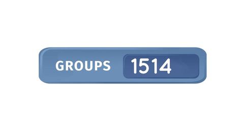 Digital Counter Displaying Groups Count on Blue Banner - Download Free Stock Images Pikwizard.com