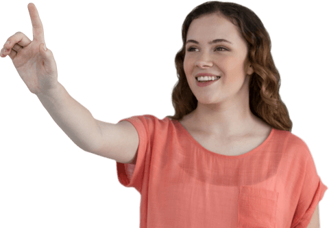 Smiling Young Woman Posing Against Transparent Background - Download Free Stock Videos Pikwizard.com