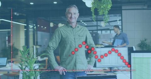 Corporate Team Analyzing Digital Financial Data in Modern Office