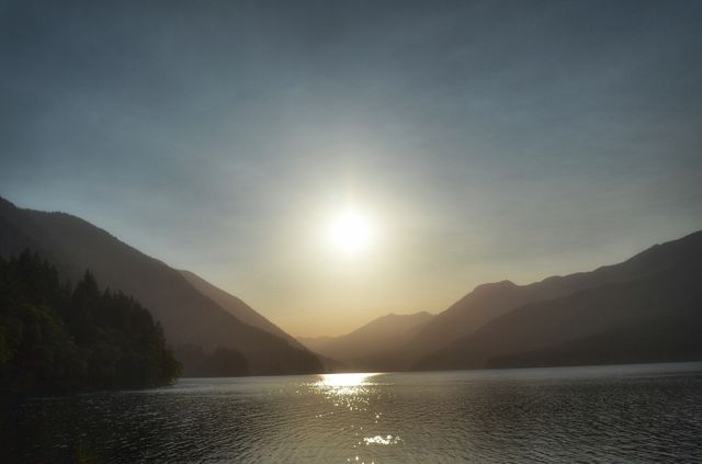 Serene Mountain Lake at Sunrise - Download Free Stock Photos Pikwizard.com