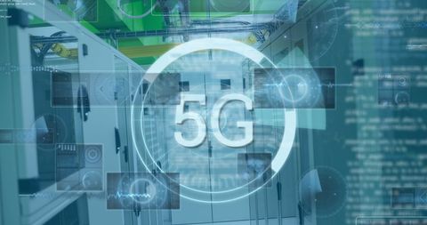 5g wireless networking in high-tech server room environment - Download Free Stock Images Pikwizard.com