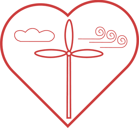Transparent Heart with Windmill and Cloud Graphic for Ecology Concept - Download Free Stock Videos Pikwizard.com