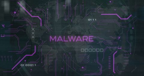Cyber Threats and Circuit Board Digits Concept - Download Free Stock Images Pikwizard.com