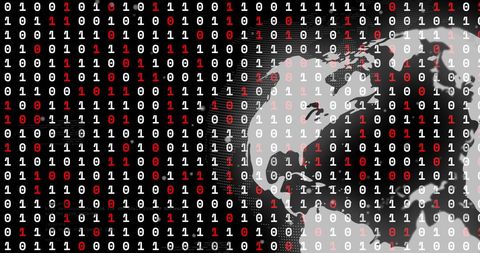 global binary code and data processing technology - Download Free Stock Images Pikwizard.com