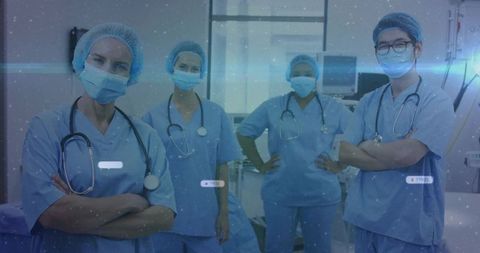 Confident Medical Team in Operating Room with Expansive Energy
