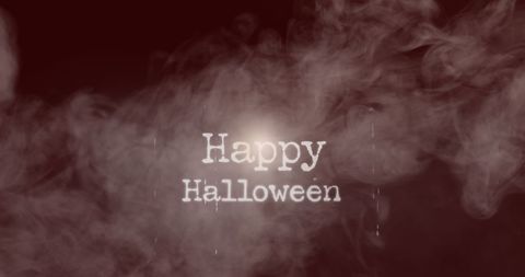 Spooky Halloween Text with Smoky Background - Download Free Stock Images Pikwizard.com