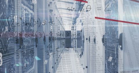Advanced Technology Data Processing in Server Room - Download Free Stock Images Pikwizard.com