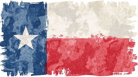 Grunge texas flag art with distressed lone star