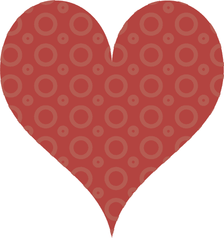 Red Heart with Circular Pattern on Transparent Background Illustration - Download Free Stock Videos Pikwizard.com