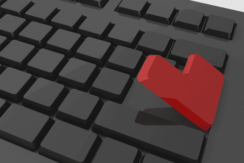 red enter key on black keyboard with transparent background - Download Free Stock Videos Pikwizard.com