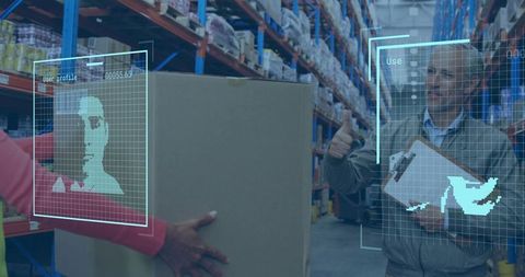Warehouse Collaboration with Digital Data Overlay in Inventive Supply Chain