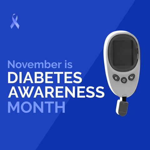 National diabetes awareness month campaign poster design