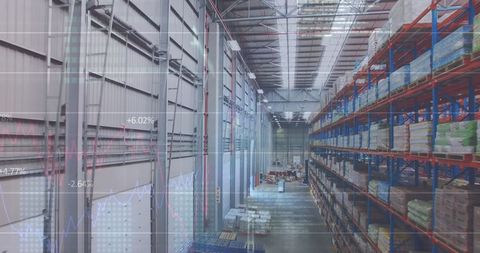 data analytics integrated with modern warehouse logistics - Download Free Stock Images Pikwizard.com