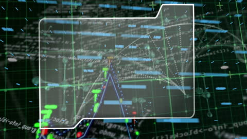 Digital Forensics and Data Analysis Concept with Graphs and DNA