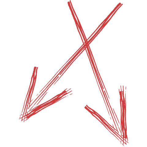 Red Sketch Arrows Overlapping on Transparent Background for Direction Concepts - Download Free Stock Videos Pikwizard.com