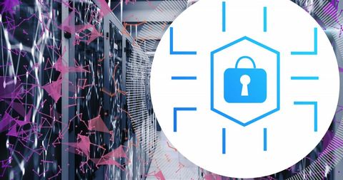 Data security integration with digital network concept