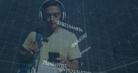 Digital Data Interaction with Man Using Smartphone - Download Free Stock Images Pikwizard.com
