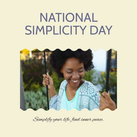 celebrating national simplicity day with joyful enthusiasm - Download Free Stock Templates Pikwizard.com