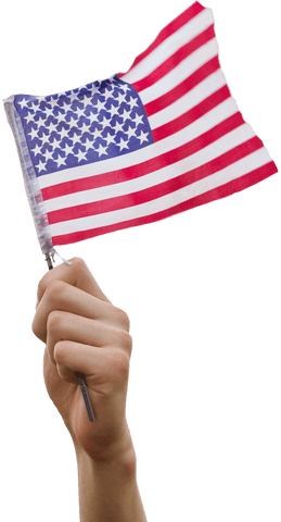 patriotic hand holding american flag transparent background - Download Free Stock Videos Pikwizard.com