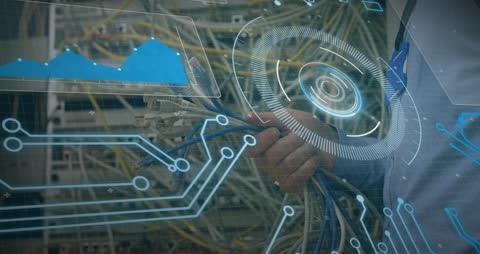 Double Exposure of Data Network Operations with Digital Graphics Overlay