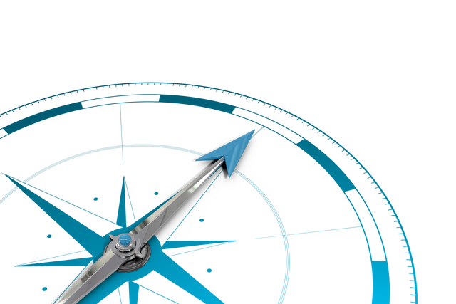 Blue Compass Showing Direction on Transparent Background - Download Free Stock Videos Pikwizard.com