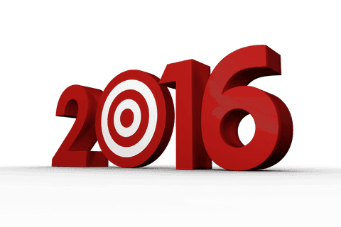 2016 typography with target symbol on transparent background - Download Free Stock Videos Pikwizard.com