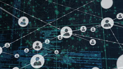 Digital Networking and Data Processing Visualization