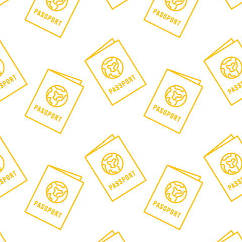 yellow passport pattern on transparent background - Download Free Stock Videos Pikwizard.com
