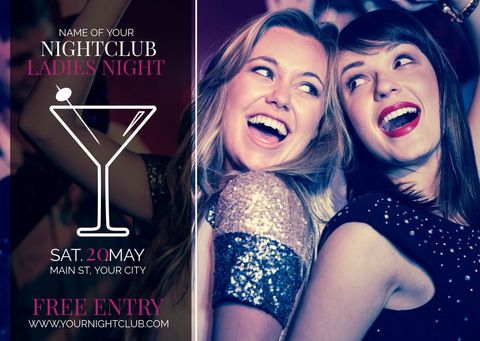 Joyful celebration at ladies night out in a vibrant nightclub