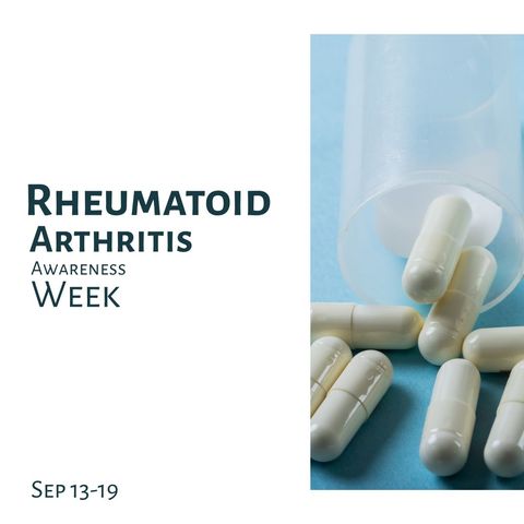 Rheumatoid Arthritis Awareness Week Promotion with Capsules - Download Free Stock Templates Pikwizard.com