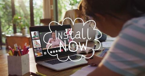 Vibrant Online Learning Setting with Inspired Student at Home Desk