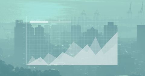 Financial Data Overlay on Cityscape Illustrates Market Trends - Download Free Stock Images Pikwizard.com