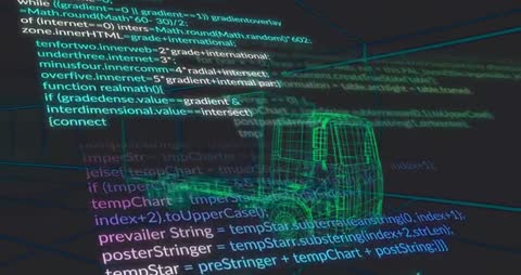 Digital Truck Model and Code Overlay in Virtual Space