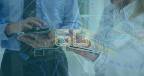 Advanced Technology Implementation with 6G Conceptual Visualization