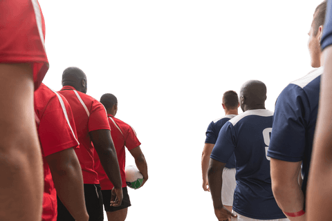 diverse football teams facing off transparent background - Download Free Stock Videos Pikwizard.com